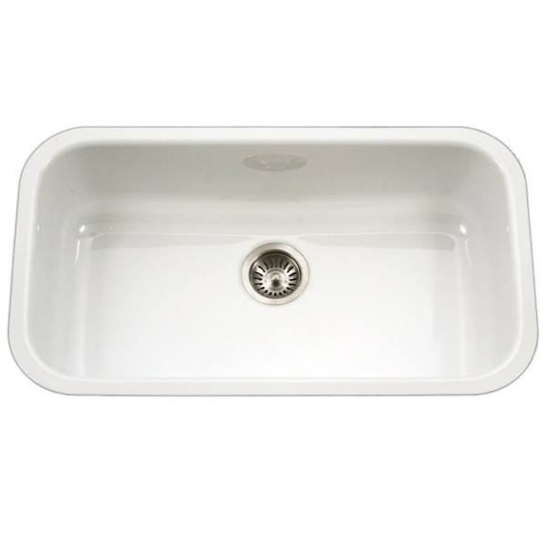 Houzer PCG-3600 Porcela Series Undermount Large Single Bowl Kitchen Sink