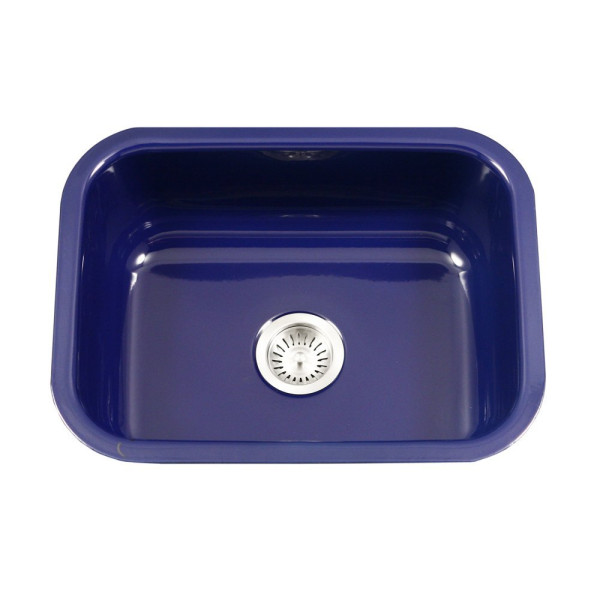 Houzer PCS-2500 Porcela Undermount Rectangular Single Bowl Kitchen Sink