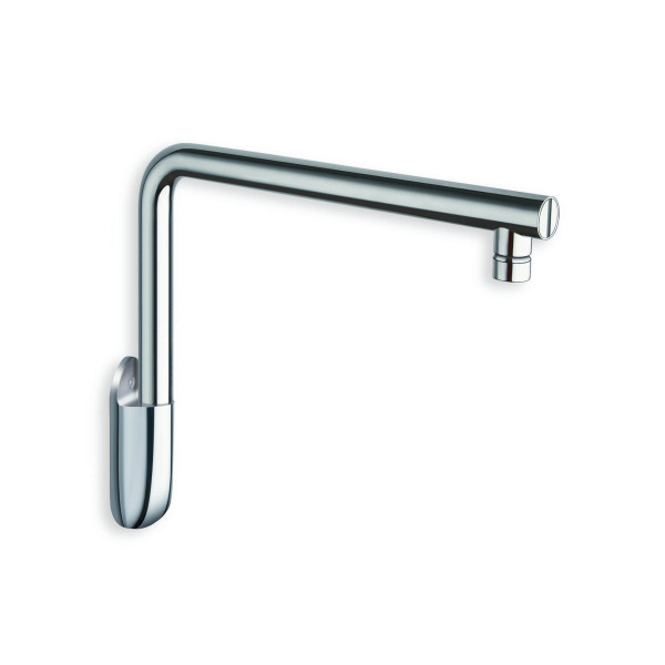 Aquatica PD427 Modern Wall Mounted Solid Brass Bathroom Shower Arm