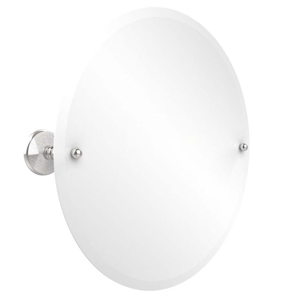 Allied Brass PMC-90 Monte Carlo 22" Round Tilt Mirror with Beveled Edge