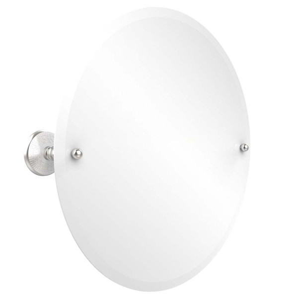 Allied Brass PMC-90 Monte Carlo 22" Round Tilt Mirror with Beveled Edge