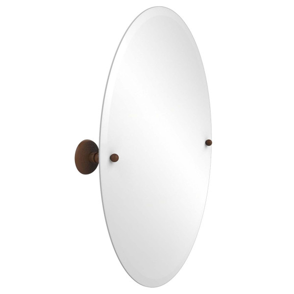 Allied Brass PMC-91 21 Inch x 29 Inch Oval Tilt Mirror with Beveled Edge