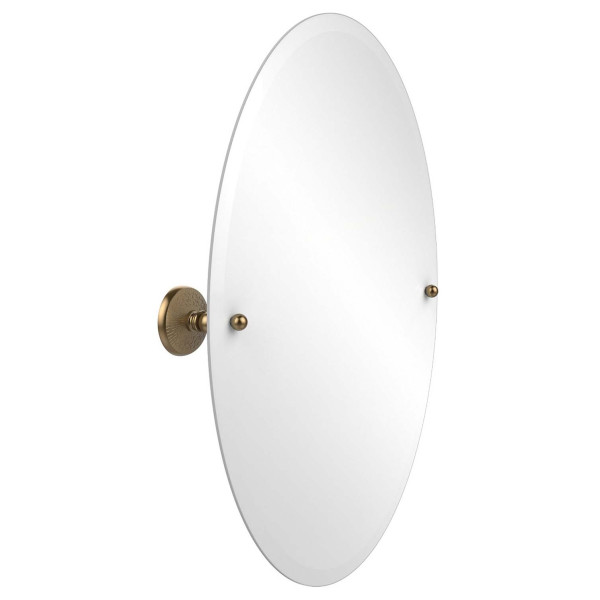 Allied Brass PMC-91 21 Inch x 29 Inch Oval Tilt Mirror with Beveled Edge