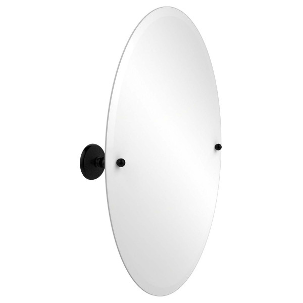 Allied Brass PMC-91 21 Inch x 29 Inch Oval Tilt Mirror with Beveled Edge