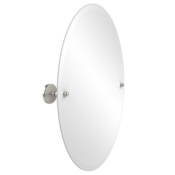 Allied Brass PMC-91 21 Inch x 29 Inch Oval Tilt Mirror with Beveled Edge