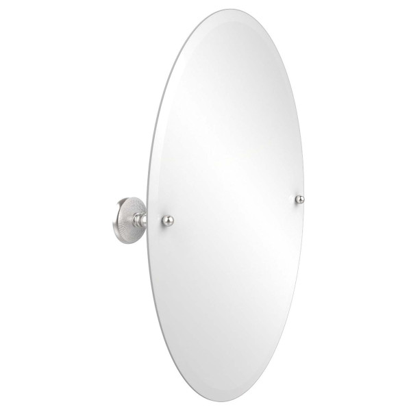 Allied Brass PMC-91 21 Inch x 29 Inch Oval Tilt Mirror with Beveled Edge