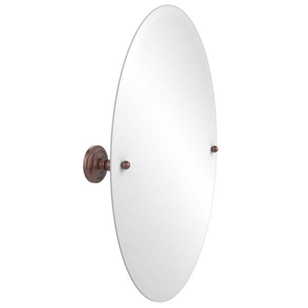 Allied Brass PQN-91 21 Inch x 29 Inch Oval Tilt Mirror with Beveled Edge