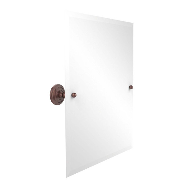 Allied Brass PQN-92 21" x 26" Rectangular Tilt Mirror with Beveled Edge