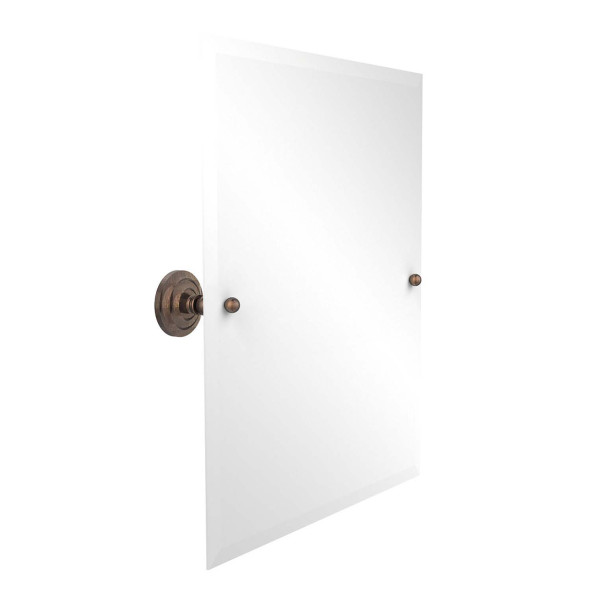 Allied Brass PQN-92 21" x 26" Rectangular Tilt Mirror with Beveled Edge