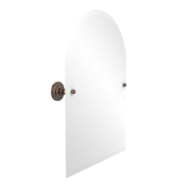 Allied Brass PQN-94 21" x 29" Arched Top Tilt Mirror with Beveled Edge