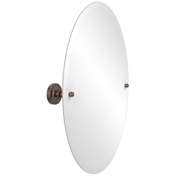 Allied Brass PR-91 Prestige Regal Oval Tilt Mirror with Beveled Edge