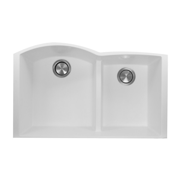 Nantucket Sinks PR6040-UM 60/40 Double Bowl Granite Composite