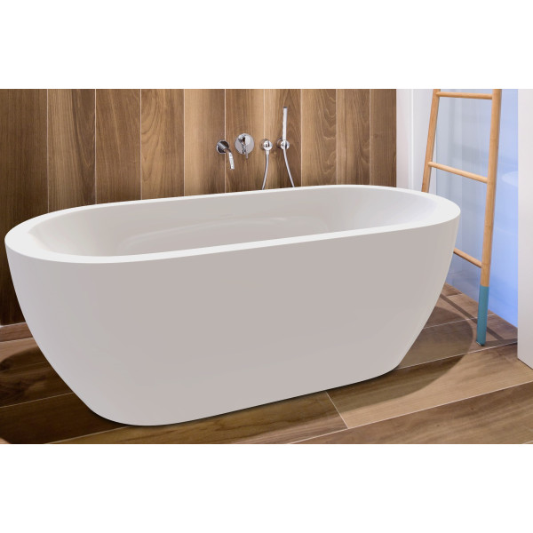 Aquatica PS014E Gloria 2 Free Standing Acrylic Bathroom Bathtub In White