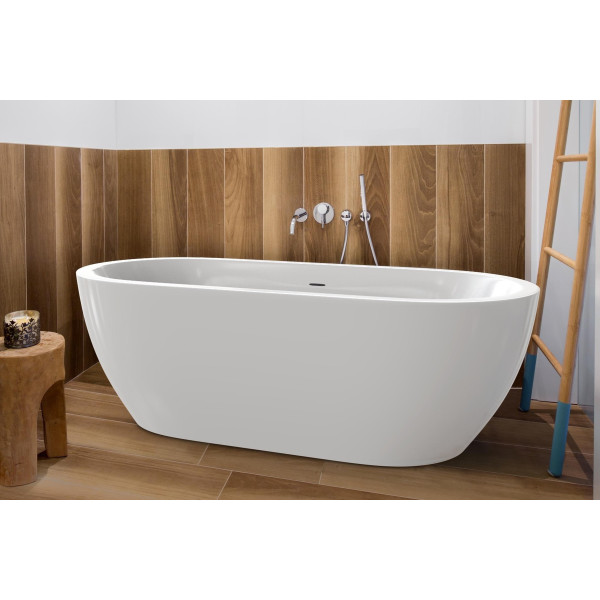 Aquatica PS014E Gloria 2 Free Standing Acrylic Bathroom Bathtub In White