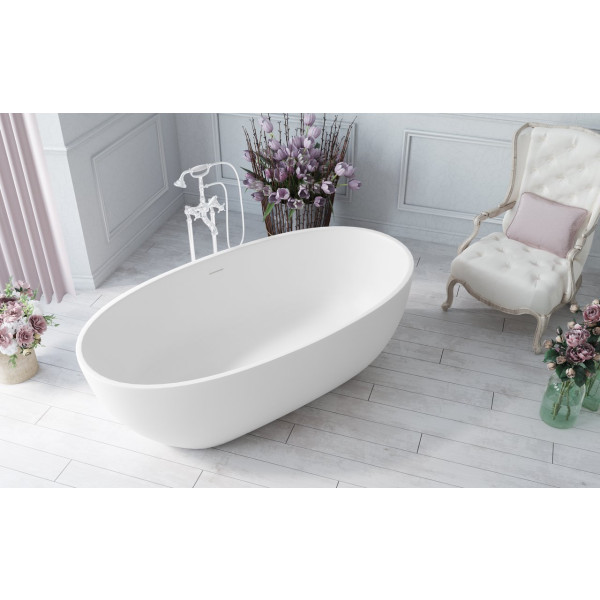 Aquatica PS617M Corelia-Wht (PureScape-617M) Stone Bathtub