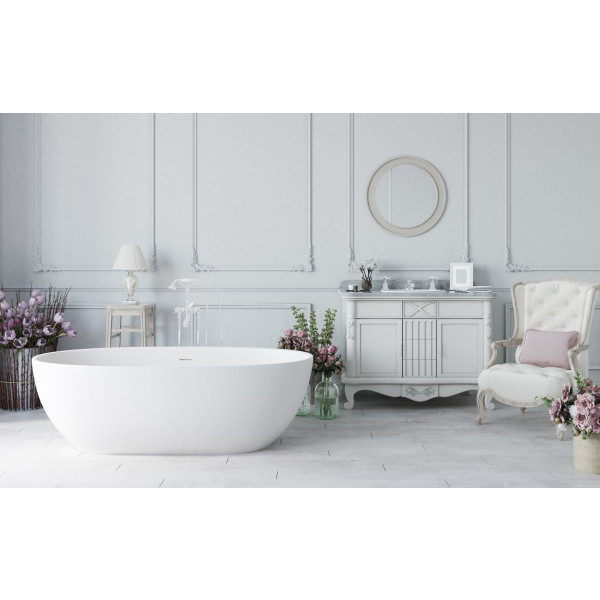 Aquatica PS617M Corelia-Wht (PureScape-617M) Stone Bathtub