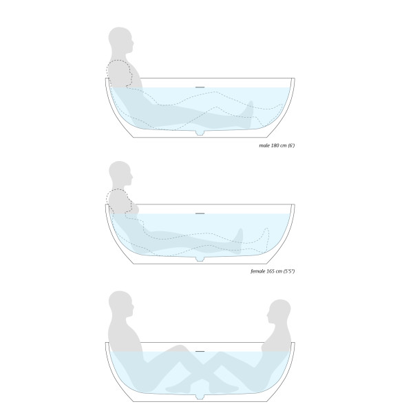 Aquatica PS617M Corelia-Wht (PureScape-617M) Stone Bathtub