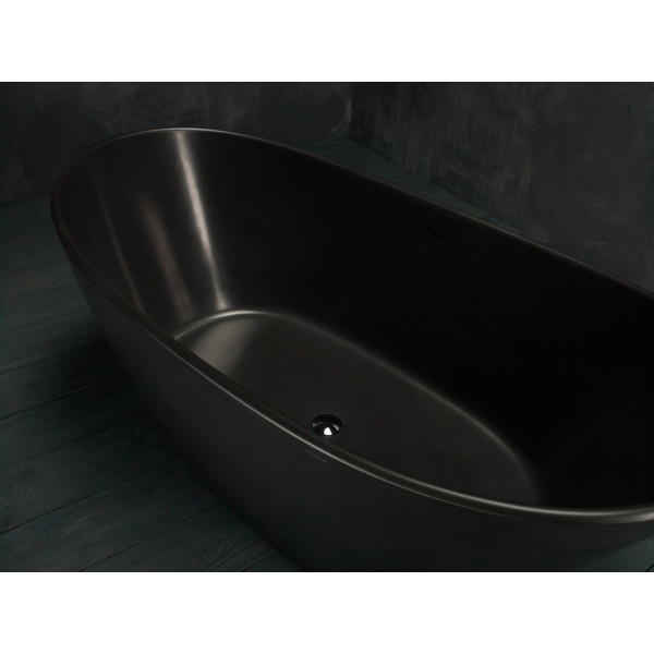 Aquatica PS748M-Blck PureScape 748 Black-Matte Stone Bath