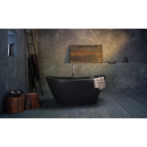 Aquatica PS748M-Blck PureScape 748 Black-Matte Stone Bath