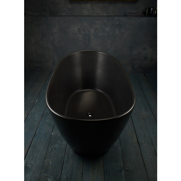 Aquatica PS748M-Blck PureScape 748 Black-Matte Stone Bath