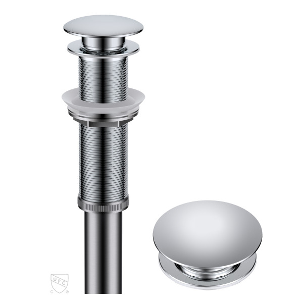 Kraus PU-L10 Bathroom Sink Pop-Up Drain with Extended Thread