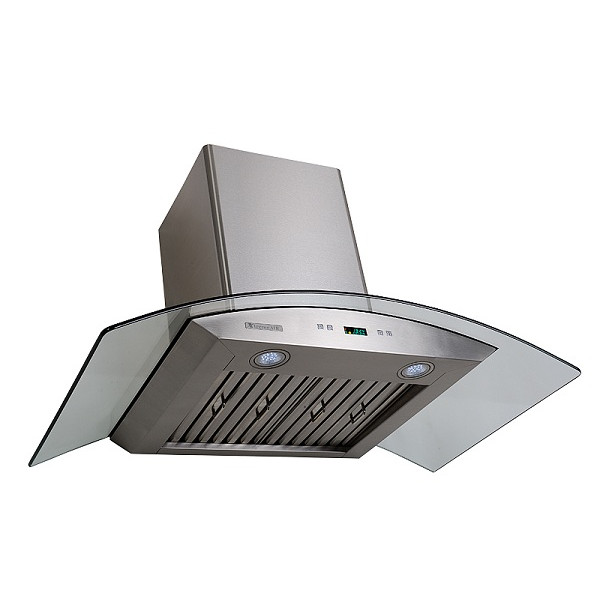 XtremeAir PX01-W30 Wall Mount Range Hood With Tempered Glass