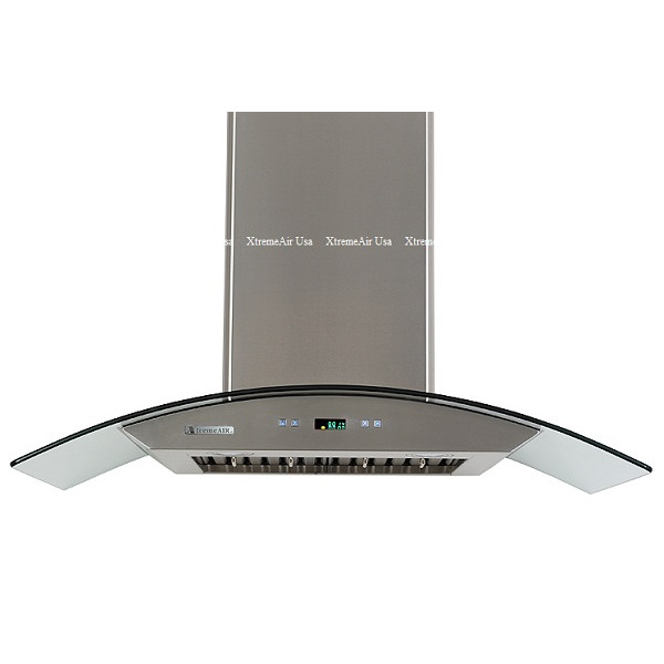 XtremeAir PX01-W30 Wall Mount Range Hood With Tempered Glass