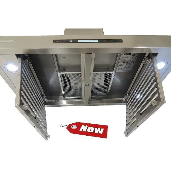 XtremeAir Pro-X Series PX06-I36 36" Wide Stainless Island Mount Range Hood