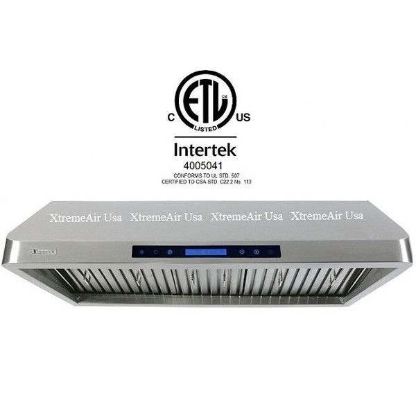 XtremeAir PX10-U36 36 Inch Under Cabinet Mount Range Hood With LED Lights