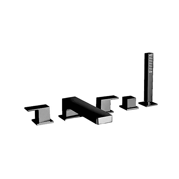 Latoscana QU..109 Roman Tub w/ Lever Handles And A Diverter w/ Hand Held Shower