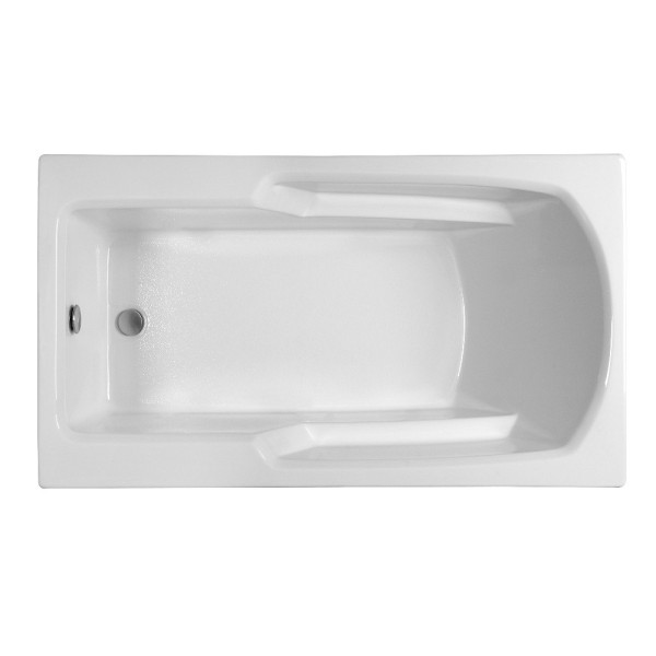 Reliance R6032ERRS 59.25 Inch Rectangular End Drain Soaking Bath