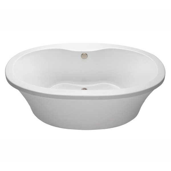 Reliance R6636OFSXVS Center Drain Freestanding Soaking Tub With Deck For Faucet