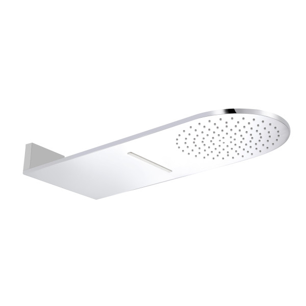 ALFI Brand RAIN10RW 10" Wall-Mounted Square Waterfall Rain Shower Head