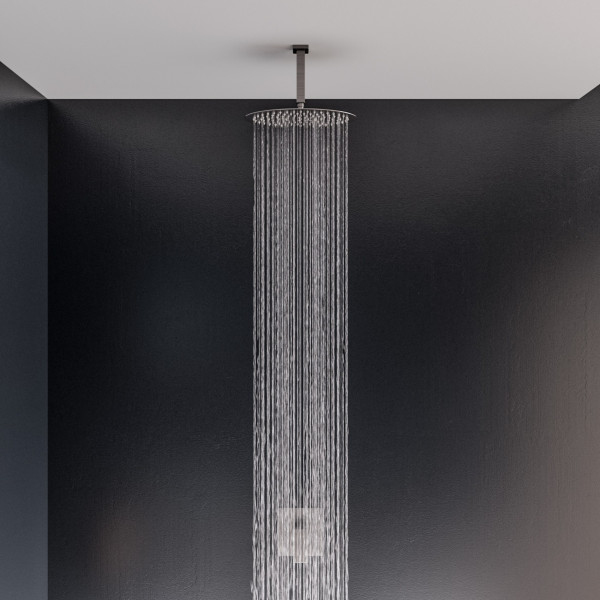 ALFI brand RAIN128 12" Oval Ultra Thin Rain Shower Head Stainless Steel