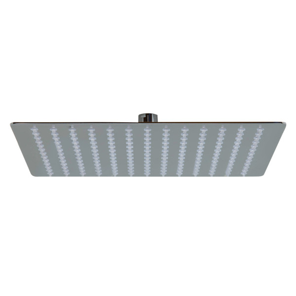ALFI brand RAIN12S 12 Inch Rain Shower Head - Flat Square Stainless Steel 
