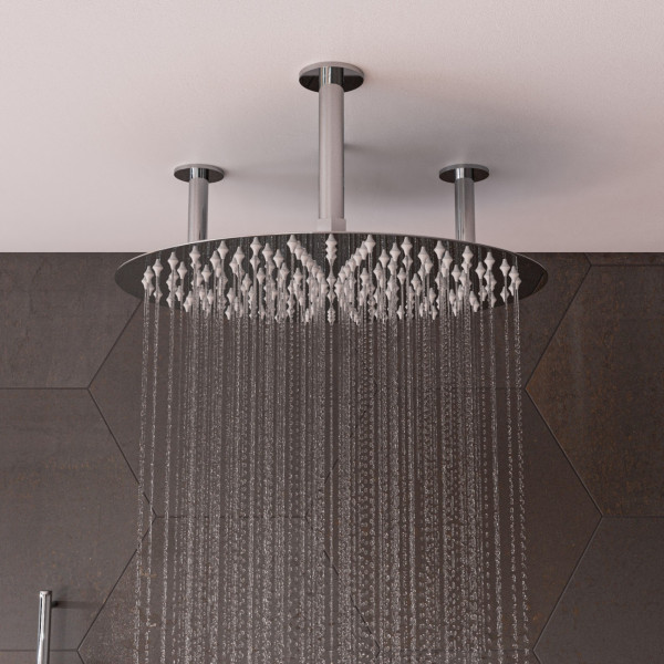 ALFI brand RAIN20R 20" Round Ultra Thin Rain Shower Head Stainless Steel