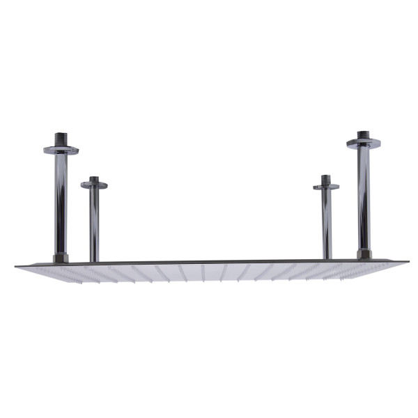 ALFI brand RAIN24S 24" Square Ultra Thin Rain Shower Head Stainless Steel 
