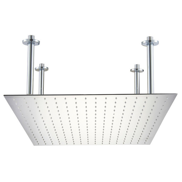 ALFI brand RAIN24S 24" Square Ultra Thin Rain Shower Head Stainless Steel 