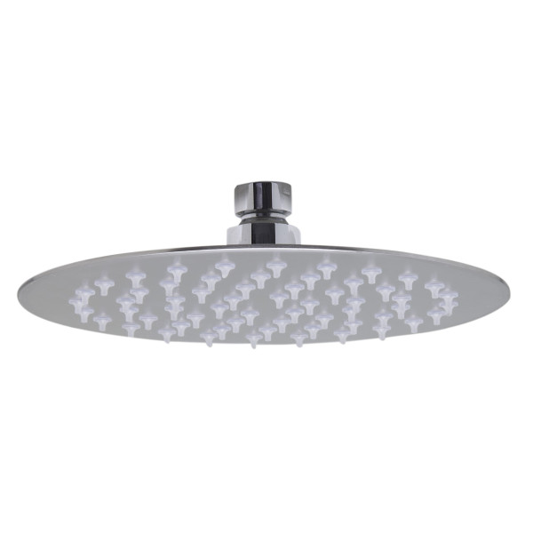 ALFI brand RAIN8R Round Thin 8 Inch Shower Head With Rain Drops