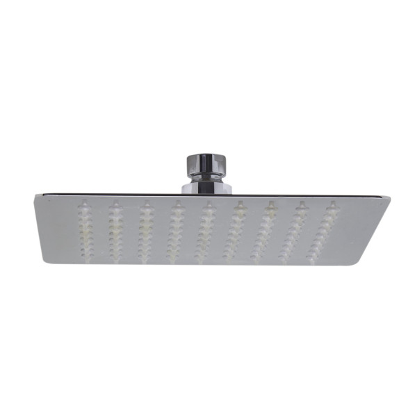 ALFI brand RAIN8S Thin Square Rainfall Shower Head In Solid Stainless Steel