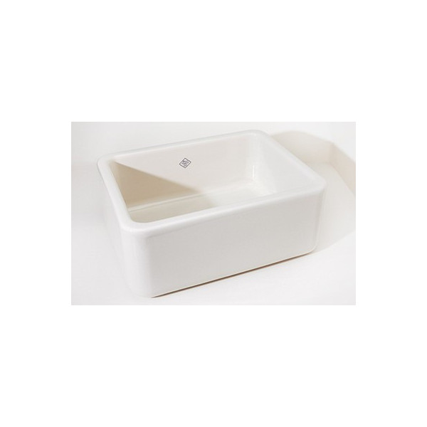 White Rohl RC2418 24'' Shaws Original Fireclay Farmhouse Sink