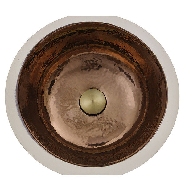 Nantucket Sinks RC78140HC Mumbai Italian Fireclay Bathroom Vanity Sink
