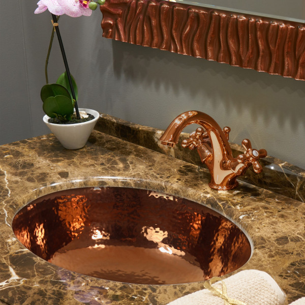 Nantucket Sinks RC78140HC Mumbai Italian Fireclay Bathroom Vanity Sink