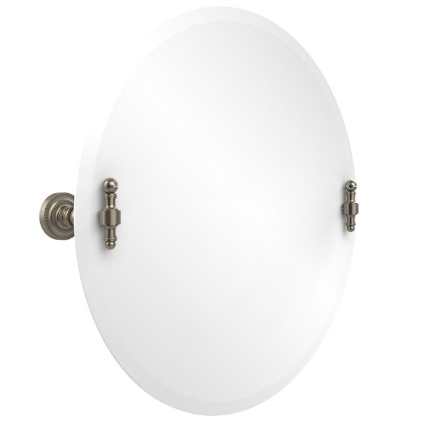 Allied Brass RD-90 Retro Dot 22 Inch Round Tilt Mirror with Beveled Edge