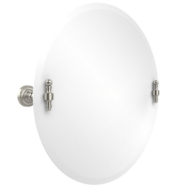 Allied Brass RD-90 Retro Dot 22 Inch Round Tilt Mirror with Beveled Edge