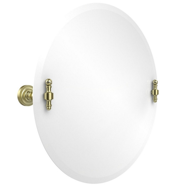 Allied Brass RD-90 Retro Dot 22 Inch Round Tilt Mirror with Beveled Edge