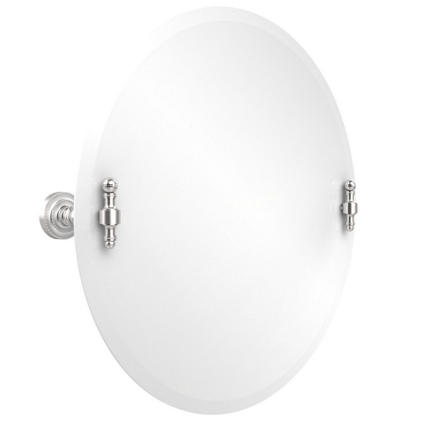 Allied Brass RD-90 Retro Dot 22 Inch Round Tilt Mirror with Beveled Edge