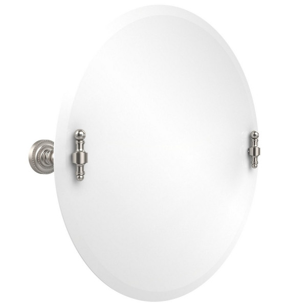 Allied Brass RD-90 Retro Dot 22 Inch Round Tilt Mirror with Beveled Edge