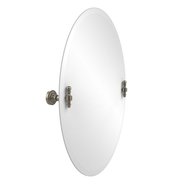 Allied Brass RD-91 Retro Dot 21" x 29" Oval Tilt Mirror with Beveled Edge