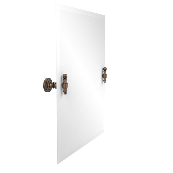 Allied Brass RD-92 21" x 26" Rectangular Tilt Mirror with Beveled Edge